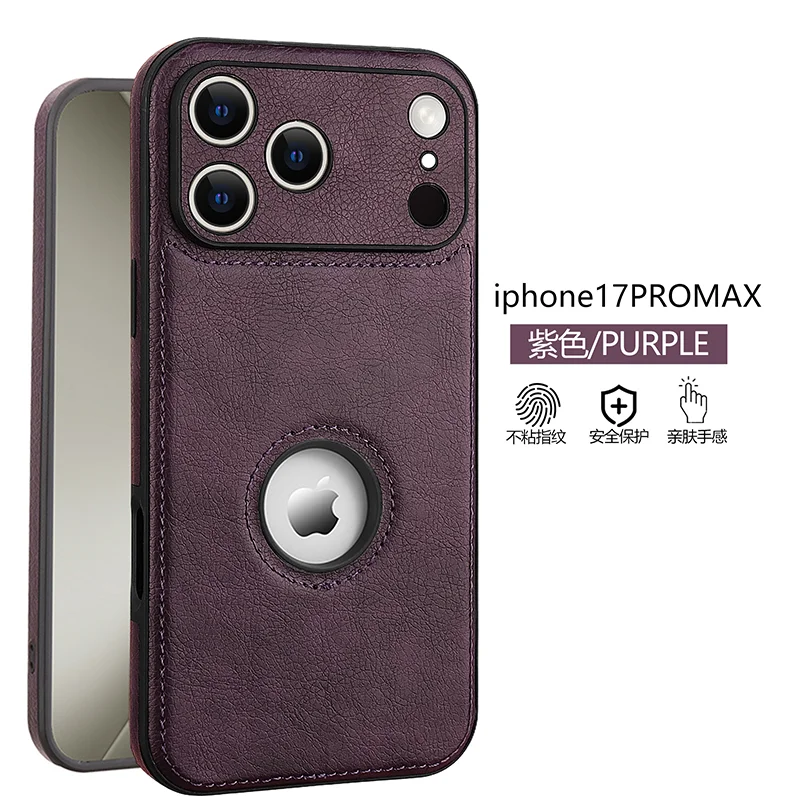 Luxury Fashion Leather Case with Air Shockproof and Premium Camera Lens Protection