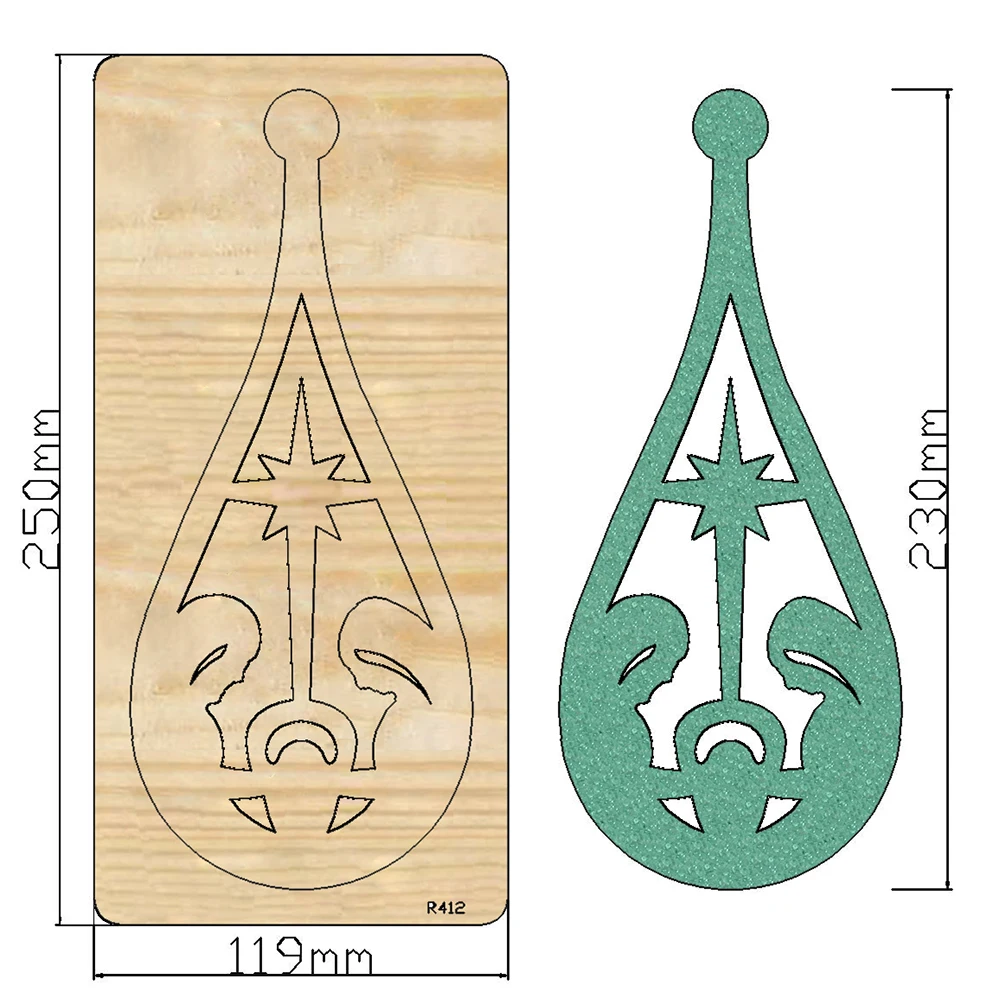 

Family New Wooden Cutting Dies Scrapbooking DECOR HOME DIY Suitable for Market Universal Cutting Machine/R412