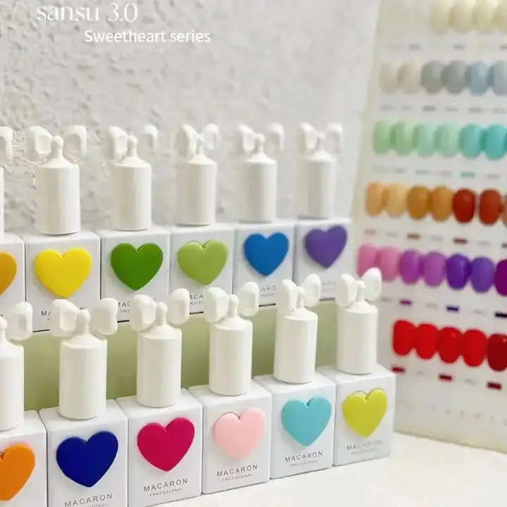 Sansu 58 colors 3.0 Korean Nail Polish Popular Sweetheart Glue Nail Shop Dedicated One Bottle One Color Color Nail Glue 3