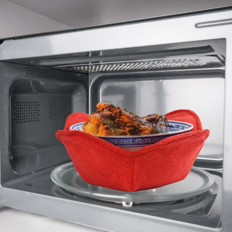 

Microwave Safe Bowl Holder, Heat Resistant Bowl, Cozy Holder, Kitchen Accessories Supplies, Utensil, New, 4Pcs