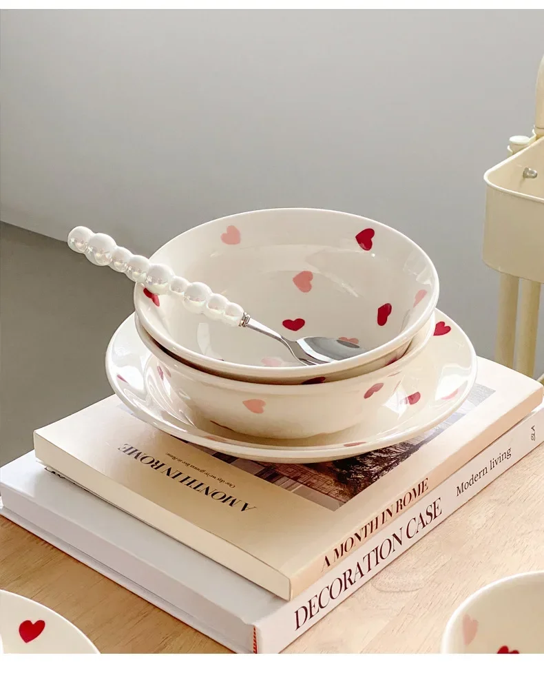 Nordic Dinner Plate Household Ceramic Cutlery Bowl Plate Cup Kitchen Supplies