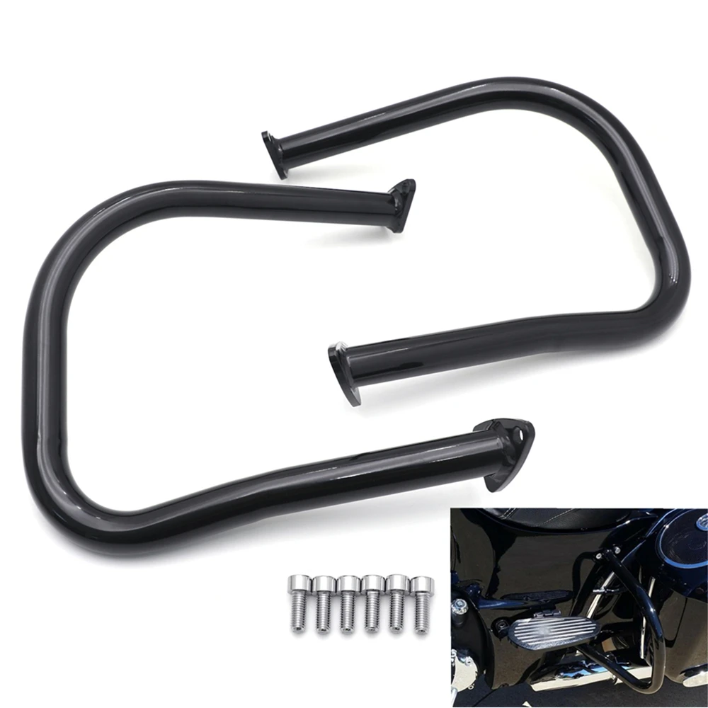 Glossy Black Steel Rear Highway Bars For Indian Chief Challenger