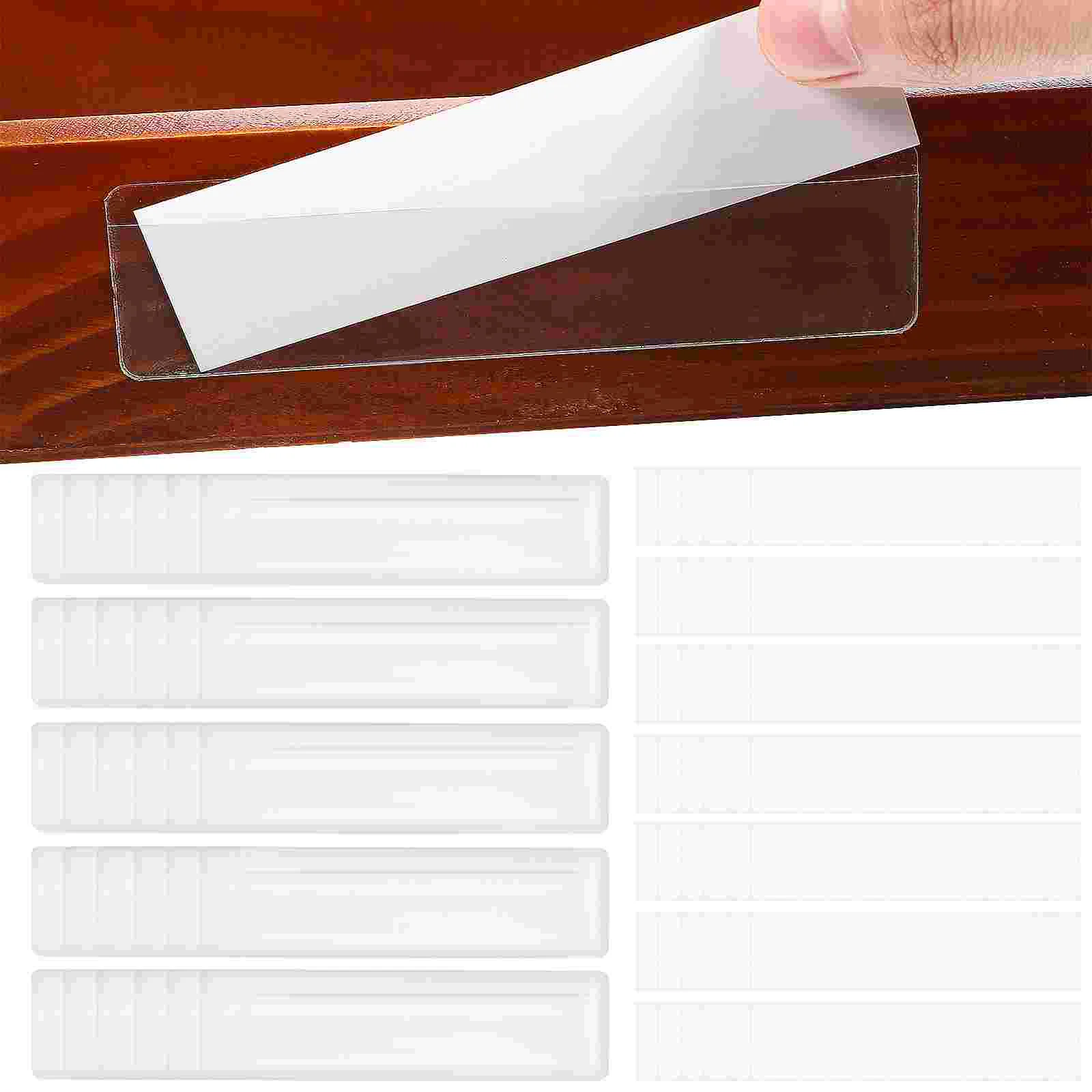

Storage Bin Labels Adhesive Shelf Tag Index Card Pockets Drawer Warehouse Label Pockets Shelf With Paper Warehouse Label Pockets