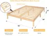 14 Inch Solid Wood Platform Bed Frame, Pine Wood Platform , No Squeak 2