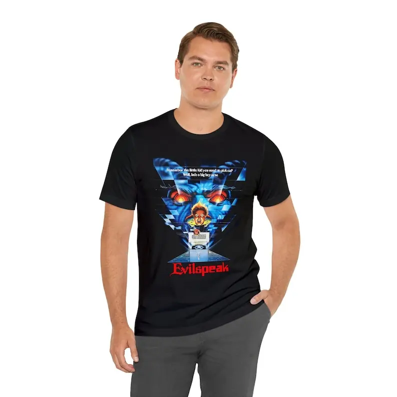 

Evilspeak T-Shirt Short Sleeve Evil Speak Movie Tee