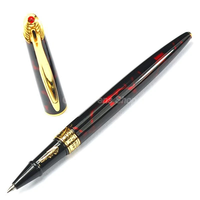 Crocodile Nostalgic Dark Red Metal Roller Ball Pen CR227