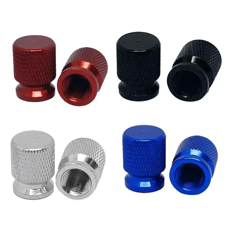 

Tire Valve Stems Caps Dustproof Aluminum Alloy Valve Caps Cover Long-lasting Auto Wheel Nipple Plugs For Cars Trucks Bicycles