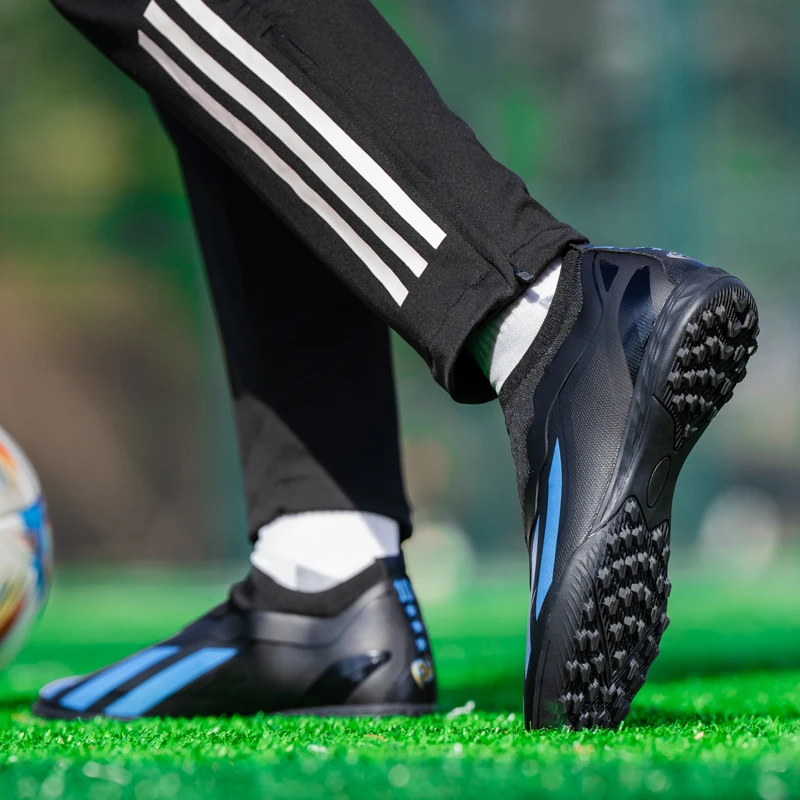 Men Football Shoes TF/FG Training Soccer Cleats Free Shipping Futsal Hall Football Boot Artificial Grass Teen Kids Soccer Shoes