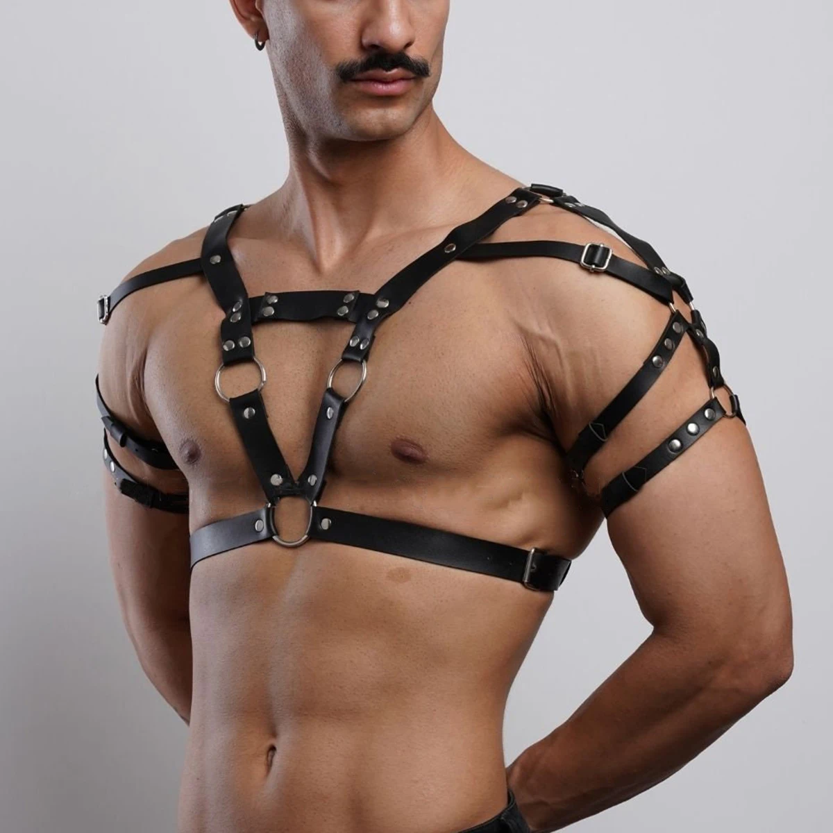 Leather Chest Harness Men Harness Belts Body Straps Costumes