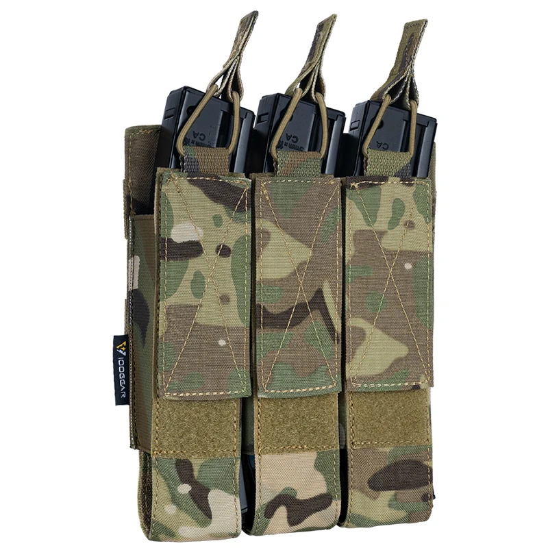 Idogear Tactical Triple Magazine Pouch Mag Carrier Molle Open Top