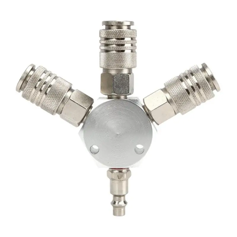 

3 Way Air Hose Splitter Air Splitter Manifold Quick Connect Air Hose Connector Airtight Multipurpose Air Compressor Hose Quick