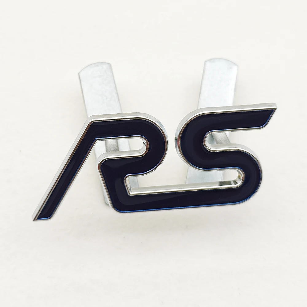 Premium 3D Metal Car Badge RS Logo Emblem & Sticker Accessories