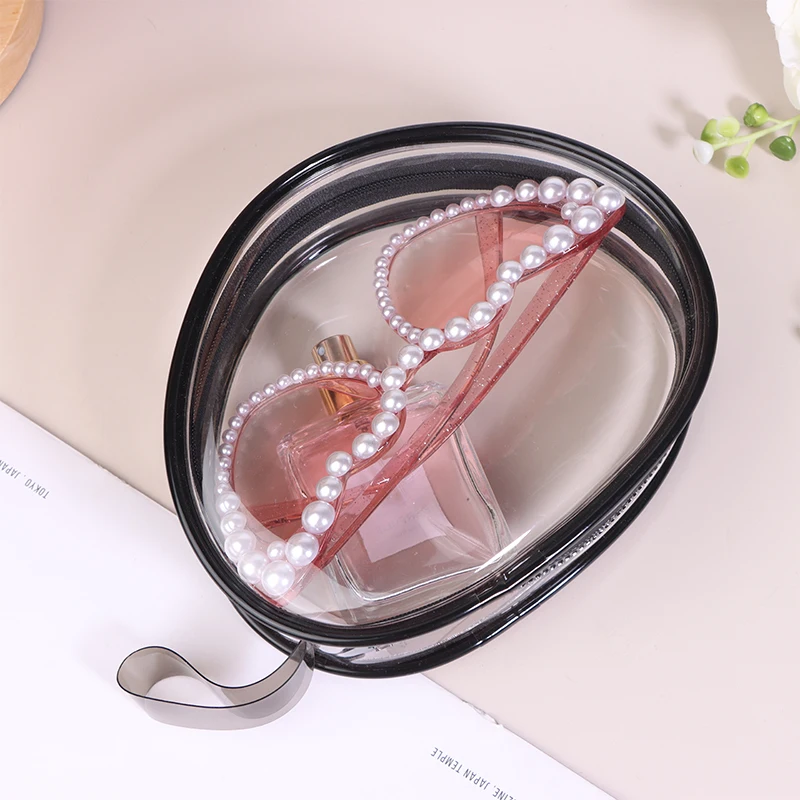 PVC 투명 방수 투명 브래지어 속옷 보관 케이스, 여성용 화장품 가방, 투명 지퍼 정리함 여행 세면 용품 가방