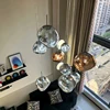 Modern Lava Lamp LED Pendant Lights Lighting PVC Lighting Living Room Indoor Decor Home Fixtures Loft Kitchen Hanging Lamp 5