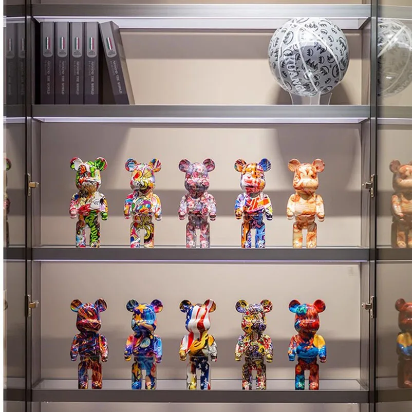 

400% Bearbrick Action Figure Statue Sculpture Desk Decoration Bedroom Home Decoration Living Room Decoration Easter Decorations