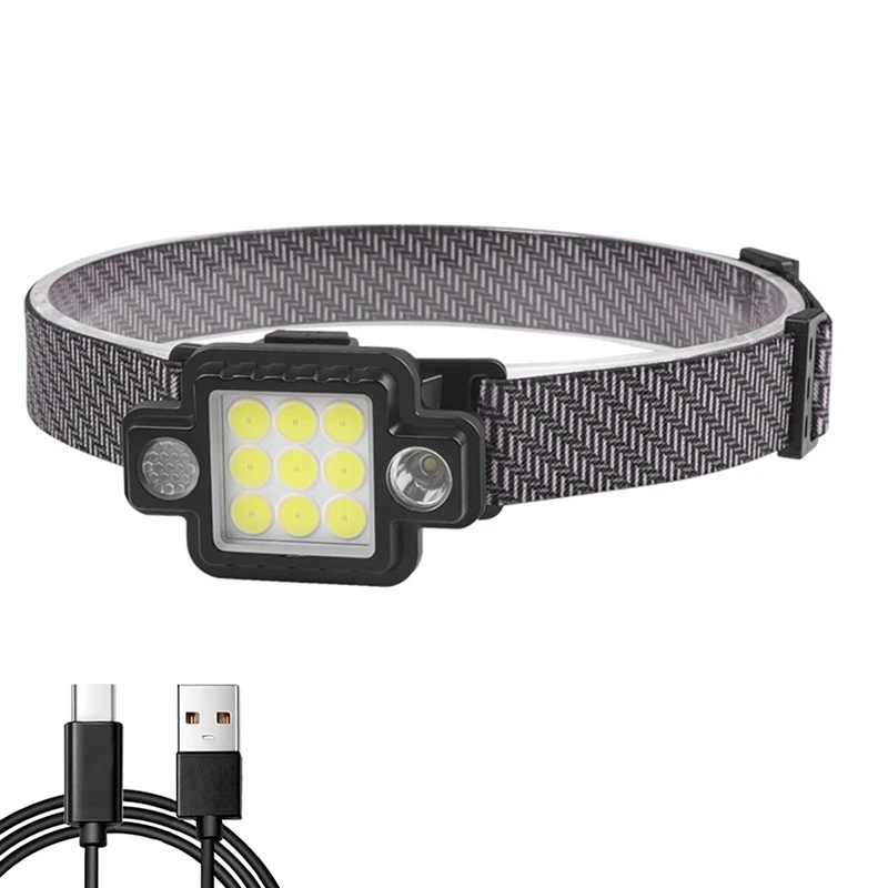 

Multifunctional Portable Headlight TYPE-C Charging With Magnet LED Working Lights