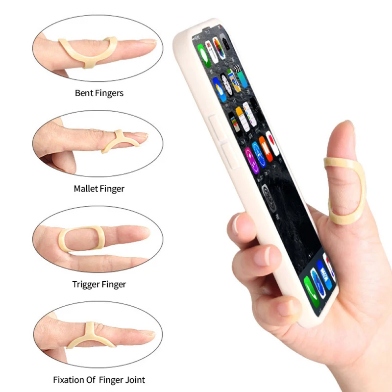 Finger Splint 5Pcs Washable Finger Stabilizer Anti-deformation Protect Hand Convenient Finger Stabilizer Brace Oval Trigger Splint