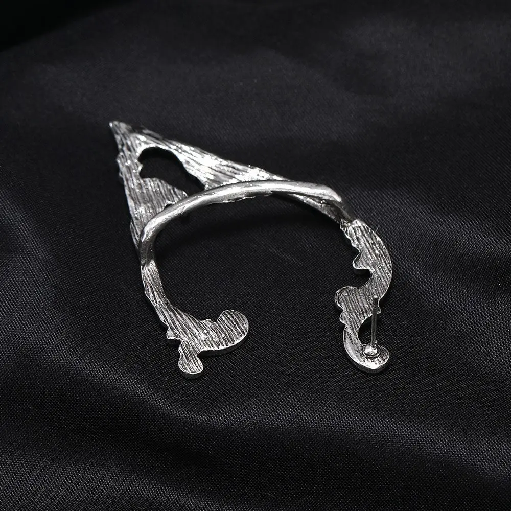 Gothic Elf Ear Clips Piercing Cartilage Climber Retro Clip Earring Punk Hip Hop Jewelry Accessories
