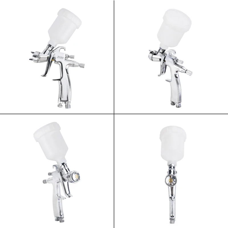 RONGPENG High Quality 0.8mm 1.0mm Nozzle Touch Up Spray Gun Air Cap Needle Kit Airbrush For Auto Painting Decorating