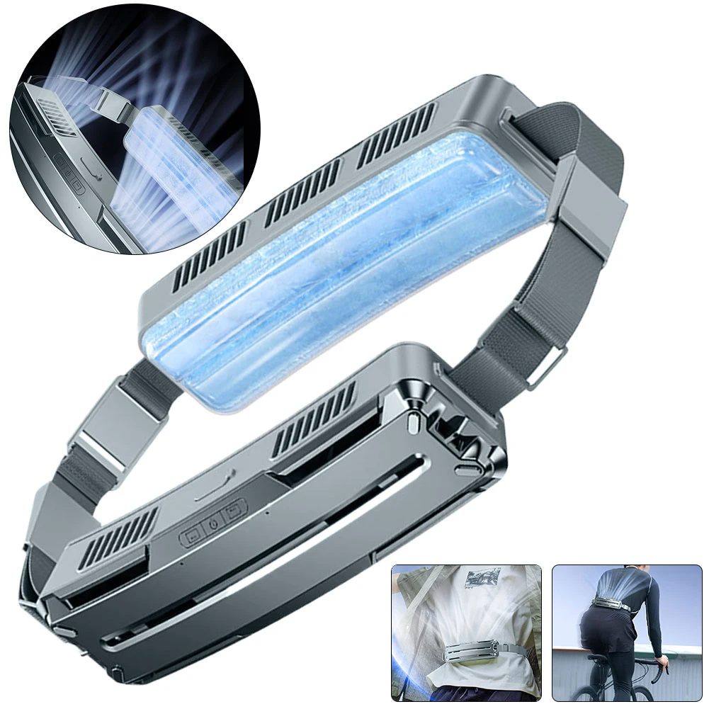 

Портативный подвесной мини-вентилятор на талию с зарядкой от USB и ремнем для охлаждения