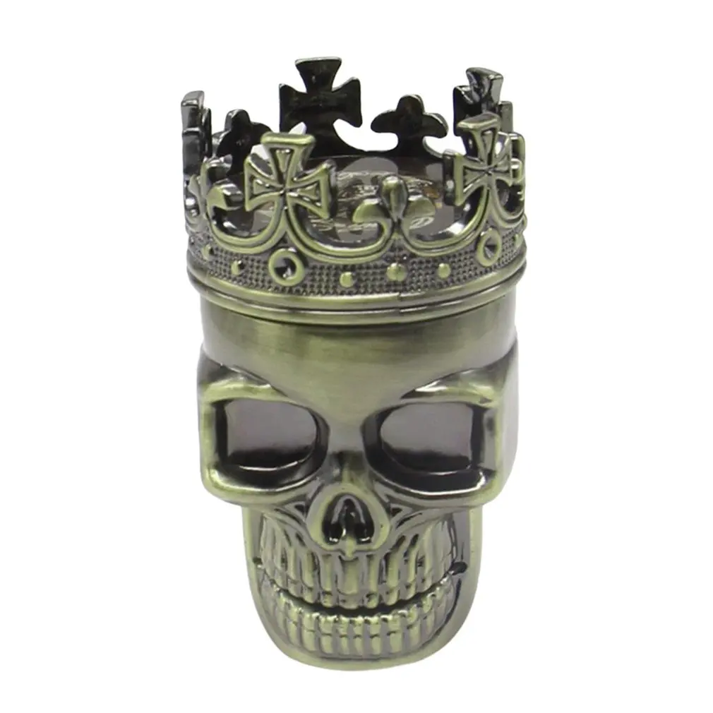 2023 New Grinder 3 Strati Mini Skull Head Shape Grinder Portatile Tabacco Herb Spice Crusher Narghilè Accessori Per Sibaret Kruiden