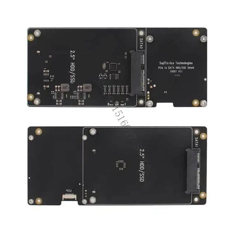 RPI 5 확장 보드용 X1007 PCIE 2280 직렬 ATA3.0 어댑터는 추가 HAT 및 STANDBY 전원 45BA를 지원합니다.