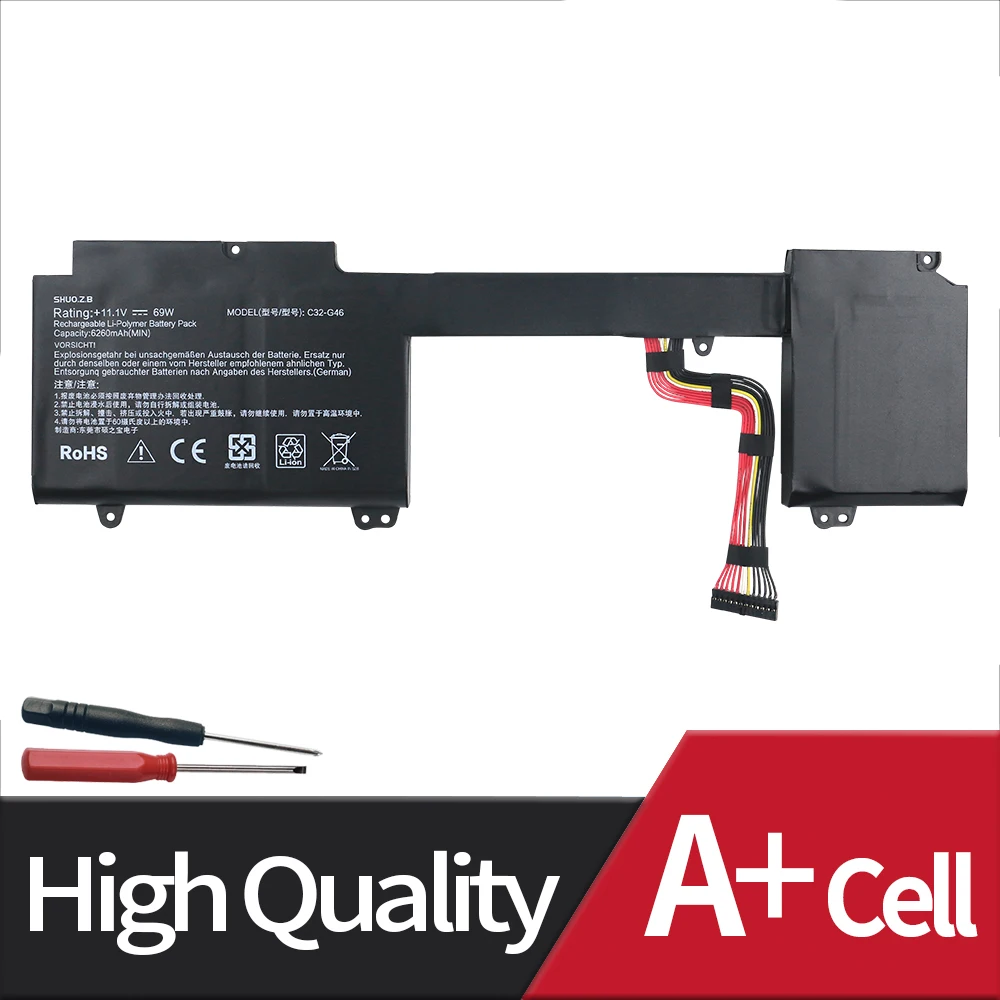 Nova Bateria do Portátil para Asus G46 C32-g46 G46v G46vw G46ei363vm G46vw-bsi5n06 Pro G46 Pro G46v Pro 69wh G46vw Series 11.1v 6260mah - Imagem 2