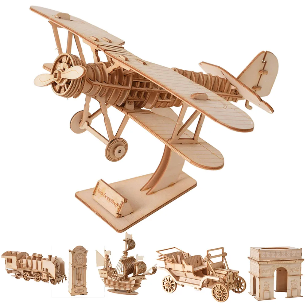 3D Wooden Sailboat Puzzle DIY Craft Kit for Home Decoration and Gifts