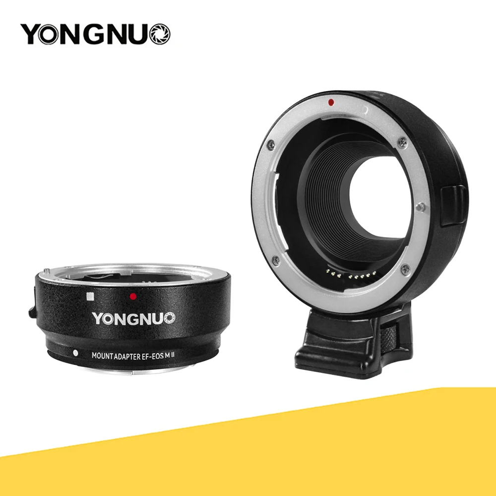 Yongnuo Ef-Eosm Ii Af Auto Focus Adapter Ring Per Canon Ef Mount Lens To Per Canon Eos-M Mount Camera M5 M6 M10 M50 M100 M200