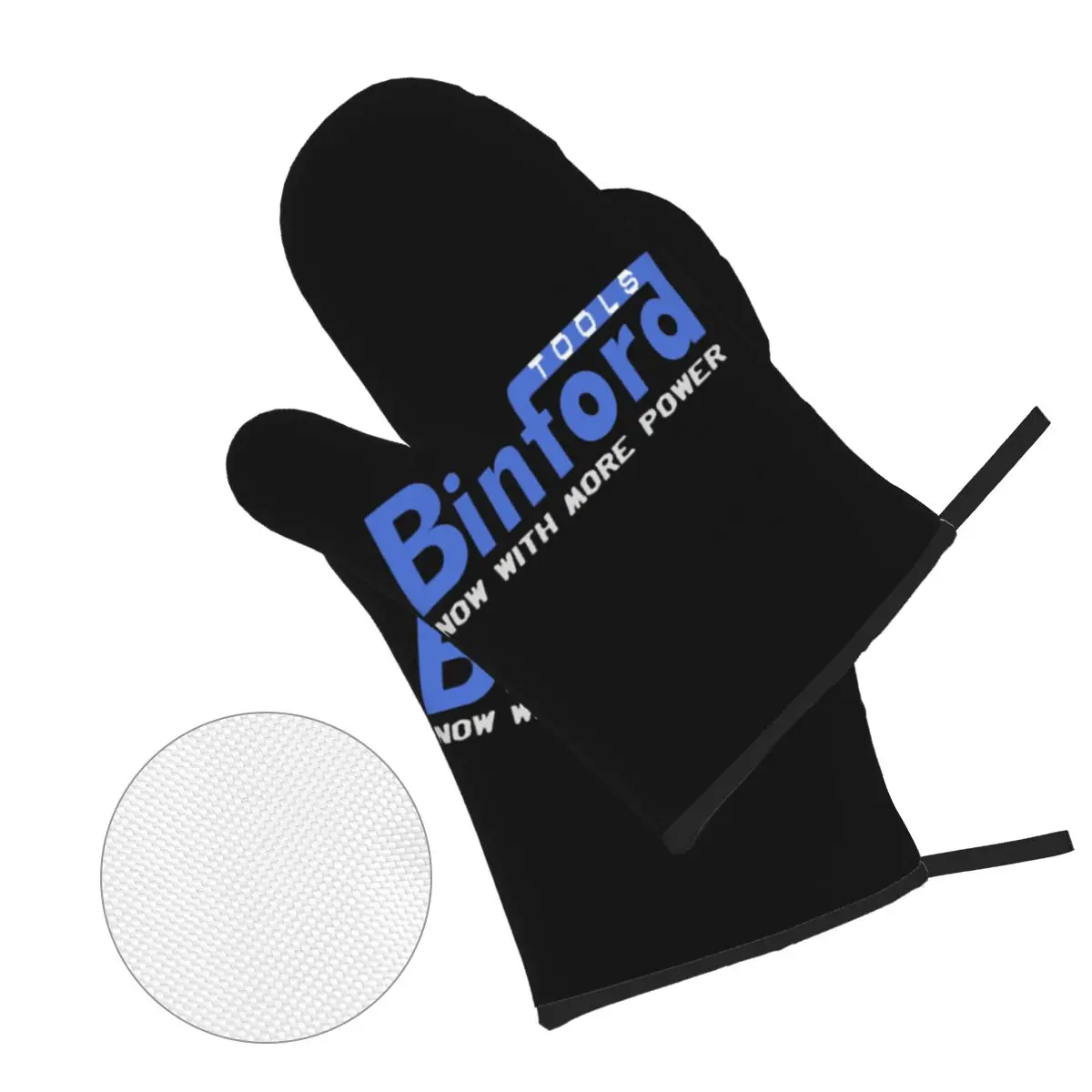 Binford Tools Oven Mitts and Pot Holder Sets of 4 for Baking Kitchen Cooking BBQ Resistant Non-Slip Gloves
