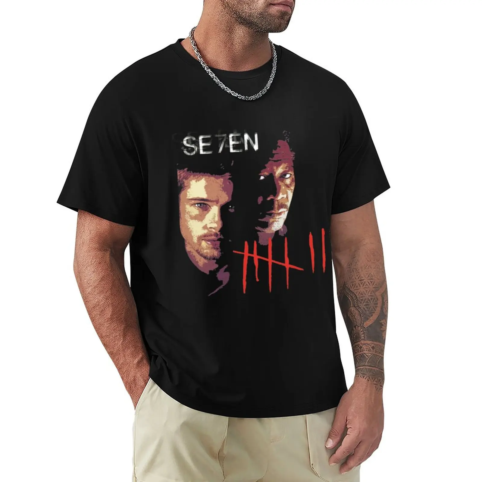

Seven T-ShirtSeven or Se7en T-Shirt blank t shirts oversized t shirts tees black t shirts for men
