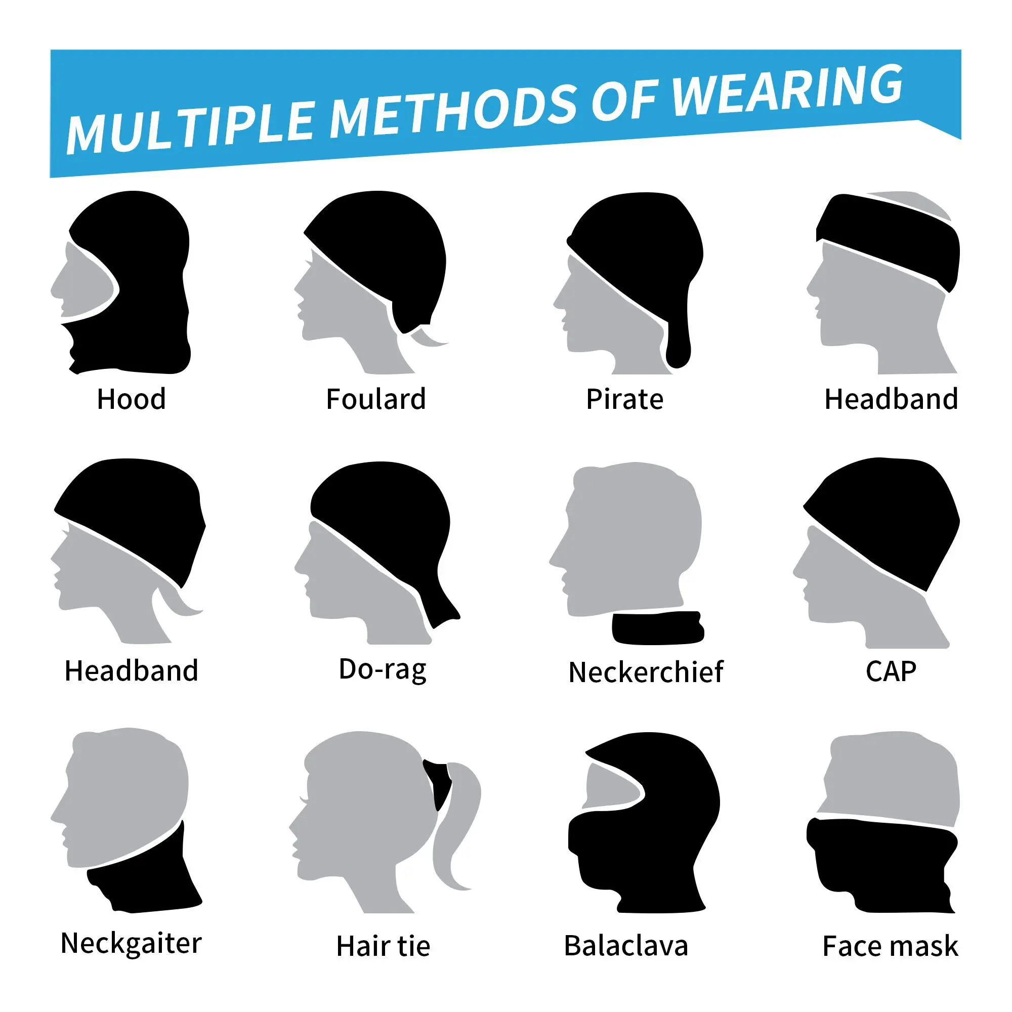 Motorcycle Knights Bandana Neck Cover Printed Wrap Scarf Warm Cycling Scarf Outdoor Sports Unisex Adult Winter 6
