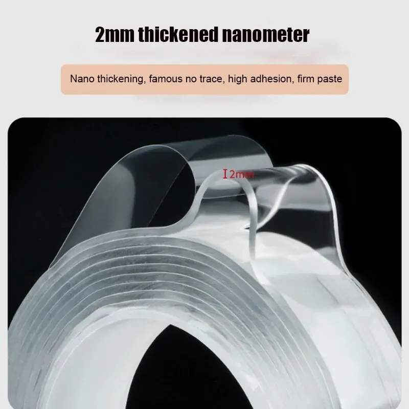 Double Sided Tape Nano Double-sided Non-trace High Viscosity Transparent Strong Fixed Wall Universal