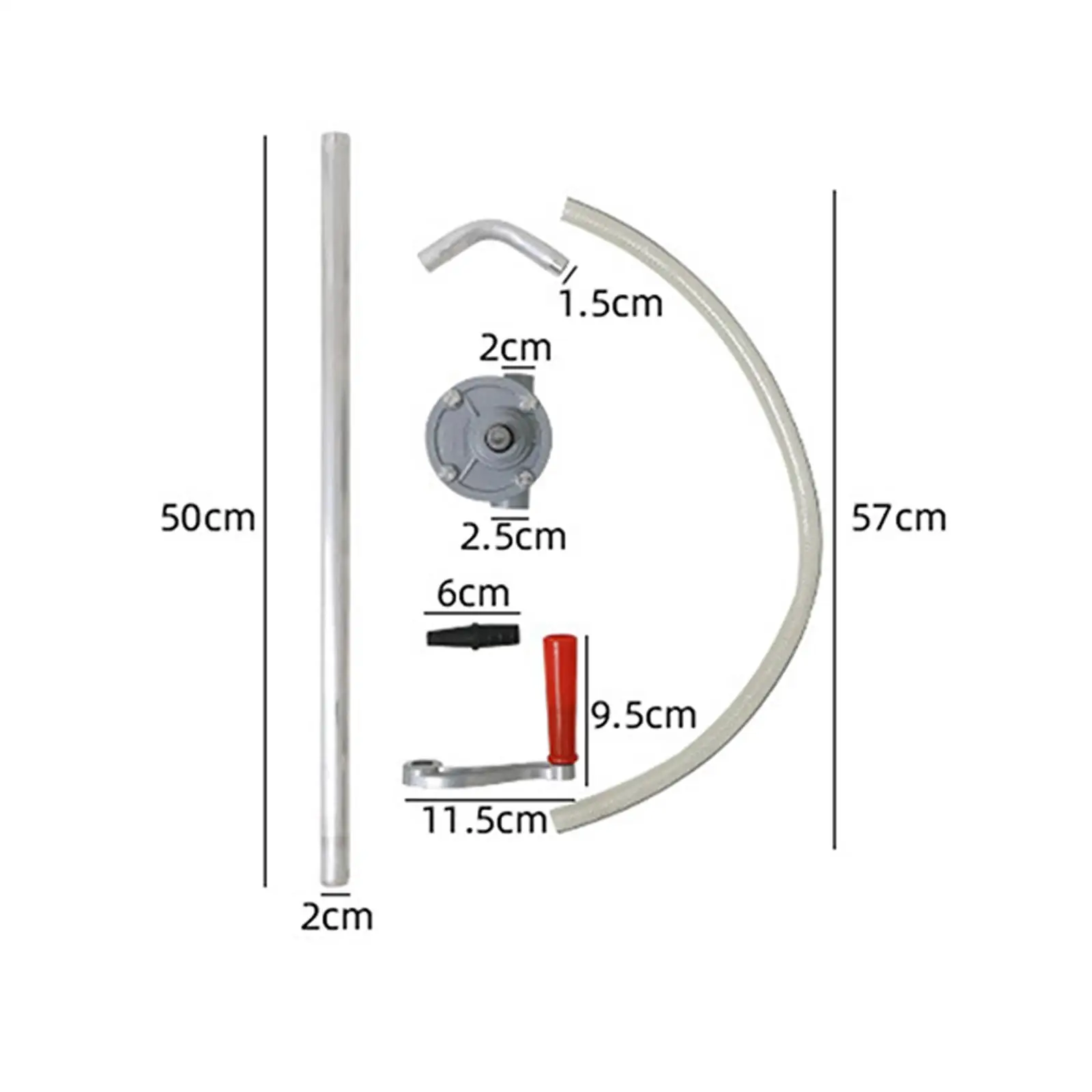 Fuel Transfer Pump Manual Operated Hand Oil Transfer Pump for Boat RV