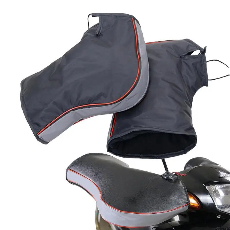 

Winter Gloves Motorcycle Motorbike Handle Grip Gloves Universal Windproof Waterproof Scooter Handlebar Thermal Gloves Winter