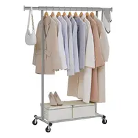 SONGMICS dresses stand, coat rack stand on castors, can be loaded up to 90 kg 1