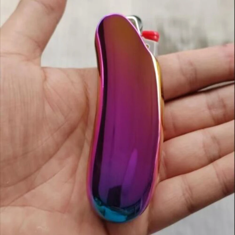 

New 1Pc Metal Lighter Case Cover for BIC J6 Lighter Cover Case Shell Multicolor Cover