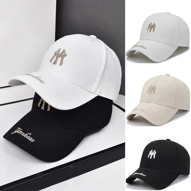 Gorra NY blanca Bordado Negro