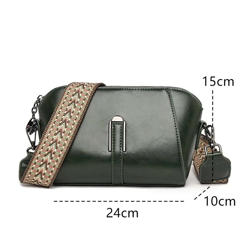High Quality Small Crossbody Bag Women Trend Luxury Oil Wax Leather Shoulder Bag Fashion Ladies Handbag And Messenger Purse