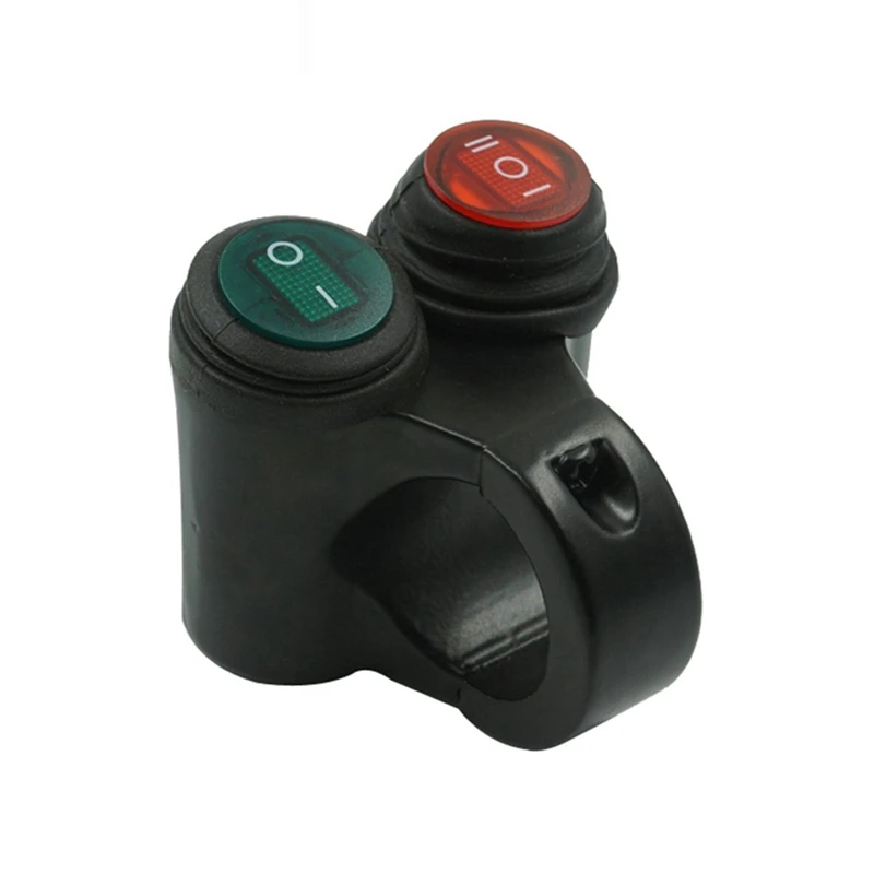 Aluminum Alloy 12V Motorcycle Handlebar Control Switch Dual Button Control Headlight Flasher Speaker Switch 2 Choice