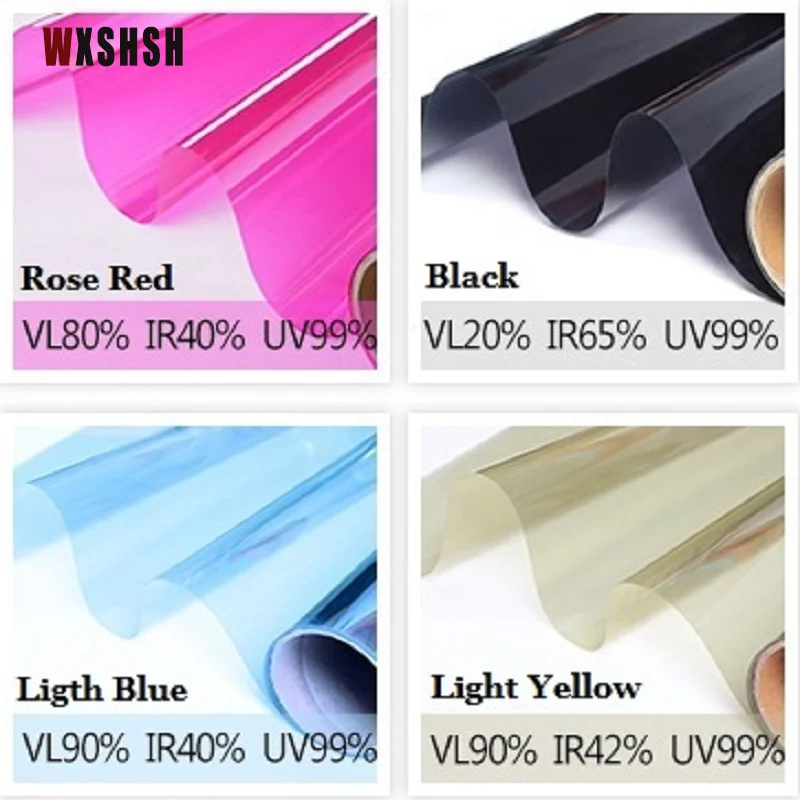 Window glass sticker UV-Proof Self-adhesive PET Decorative protective film for glass For Office Store Market Multi-Color