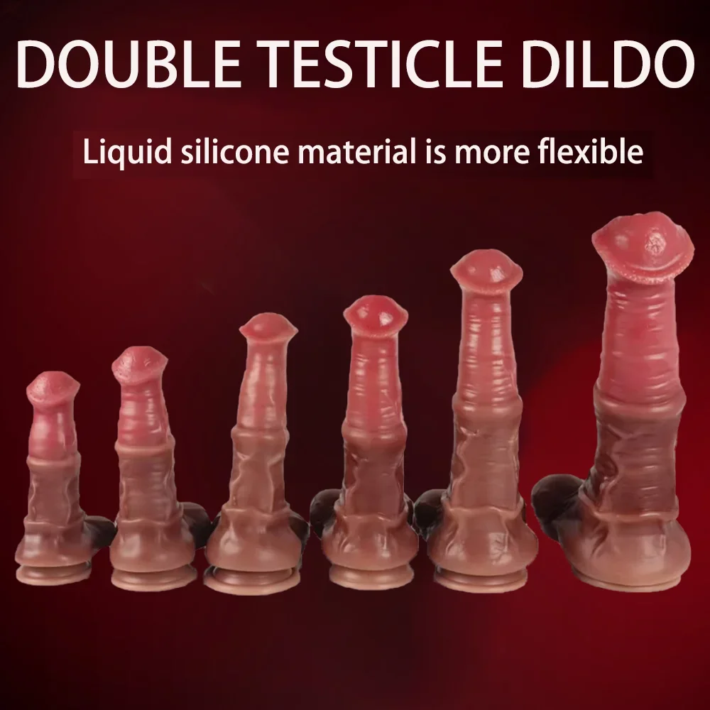 6 Größen Realistischer Tierdildo Großes Pferd Penis Saugnapf Dick Analsexspielzeug für Frauen Vagina Orgasmus Analplug Sexspielzeug Lesben 1