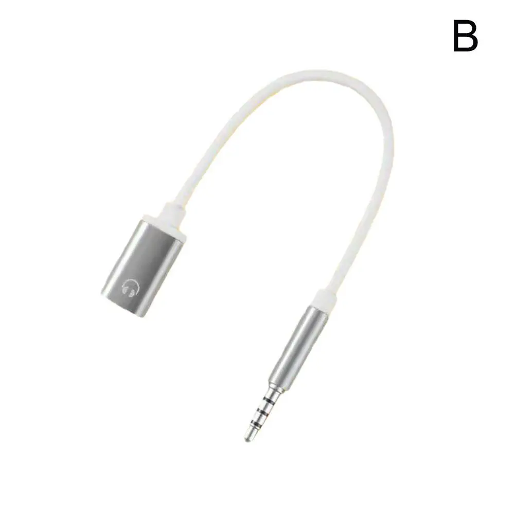 3.5mm Male To Type-c Female Headphone Cable Converter Type-C Female Flat Head Earphone To Round Head Adapter Cable