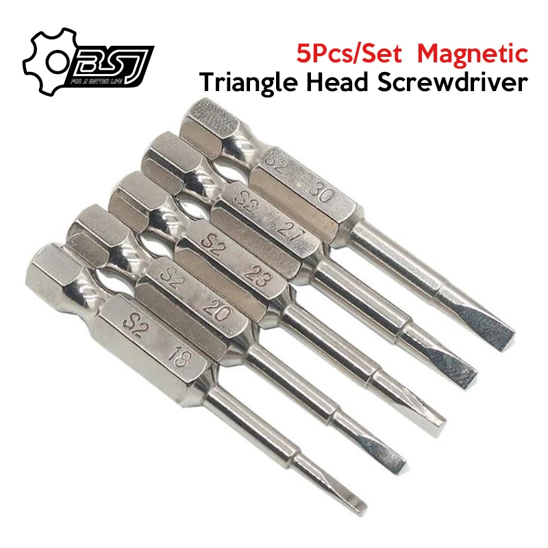 

5pcs 50mm Magnetic Torx Screwdriver Bits 1/4" S2 Steel Hex Shank Electric Power Tool Accessories