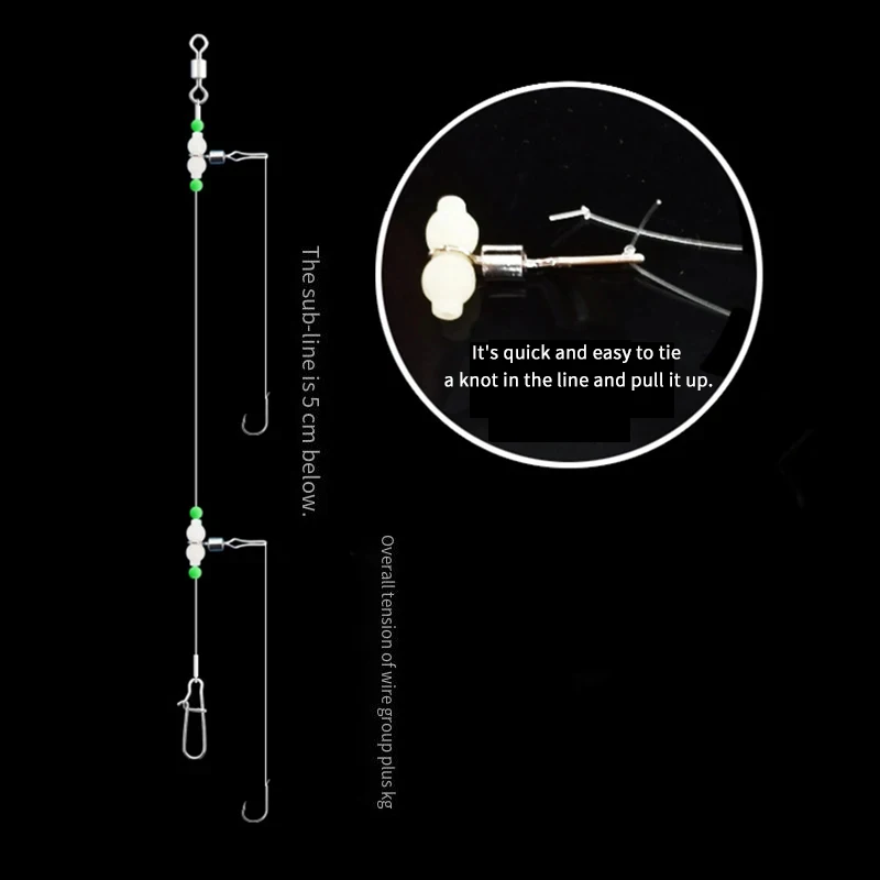 PD Luminous Fishing Wire Clamp Quick Change Set 3