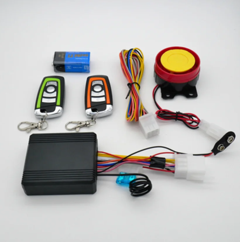 

Universal Motorcycle Anti-theft Safety Alarm System, Motorcycle Alarm System, Two-way Remote Control Keychain with Engine Start