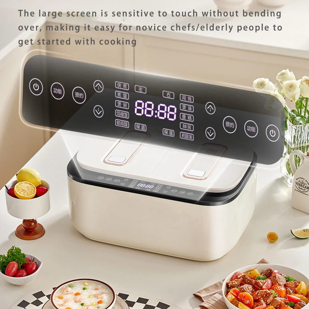 Smart Multi-function Rice Cooker, Home 2.5 Liter + 2.5 Liter 1-4 Person Double Air Bag Rice Cooker 4