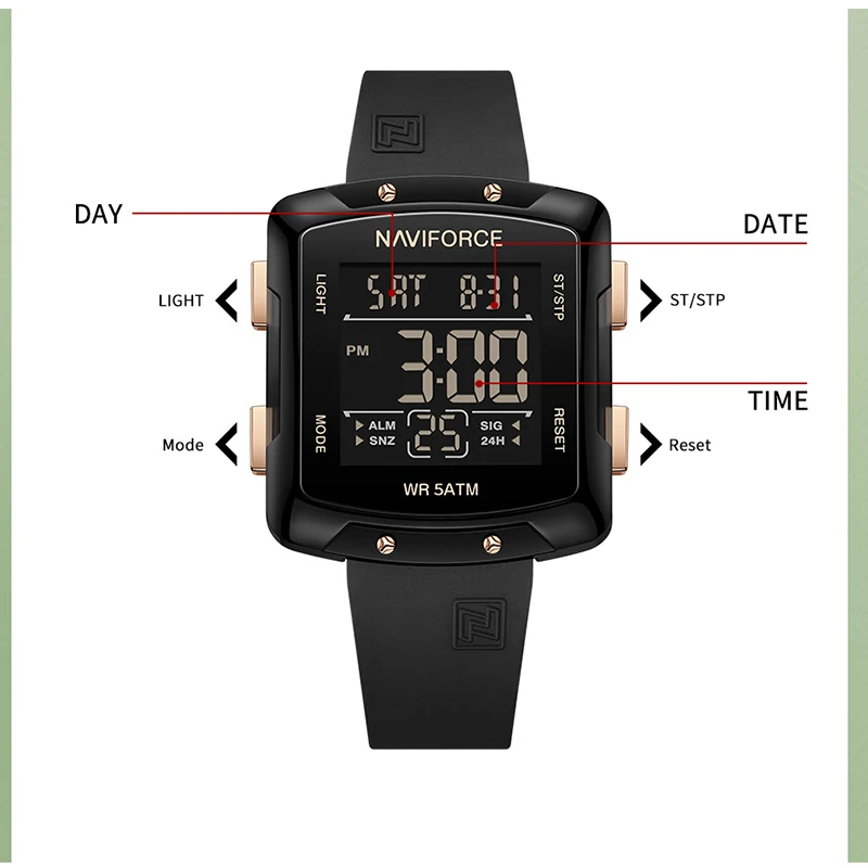 Naviforce Luxury Elegant Dress Women's Watch 5atm Waterproof Ladies Quartz Wristwatch Personality Clock Romatic Girlfriend Gift, Alina Gadgets
