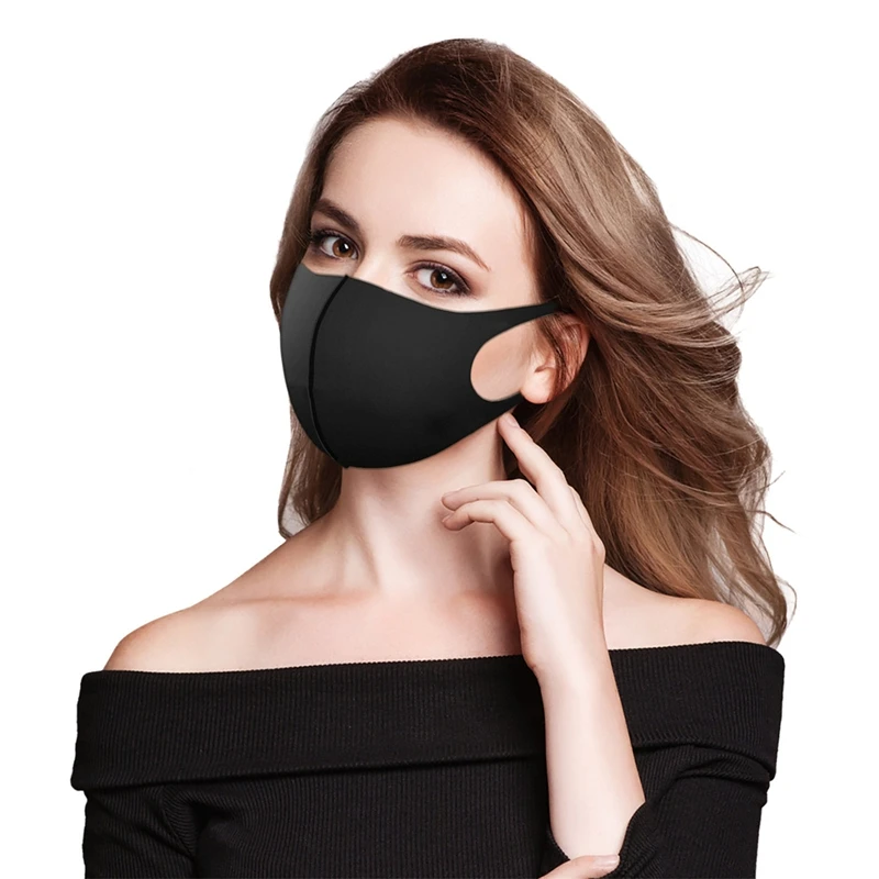 Face Mask Fashion Solid Earloop Spring Dustproof Washable Reusable Unisex Outdoor Travel Breathable