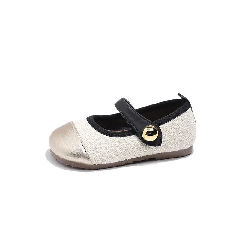 Lässige Einzelschuhe für Kinder, kleine Lederschuhe mit weichen Sohlen, kleine duftende Wind-Prinzessinnenschuhe, Kinderschuhe im britischen Stil – Detail 23
